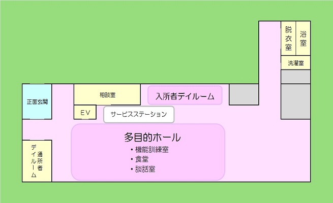 ゆずりは棟 1階
